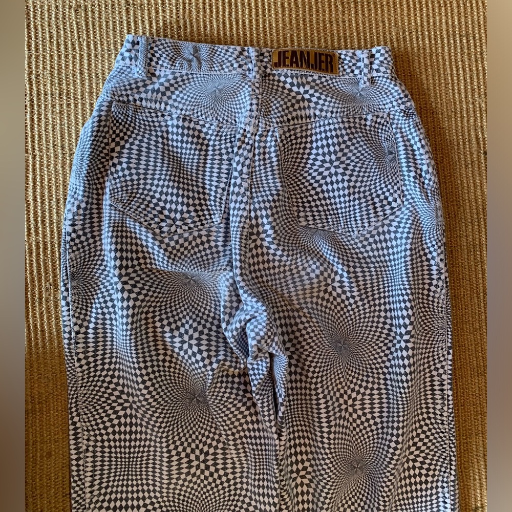 Rare Vintage Jeanjer 1980s Optical Illusion Jeans, Women’s 2-3 - Picture 12 of 16